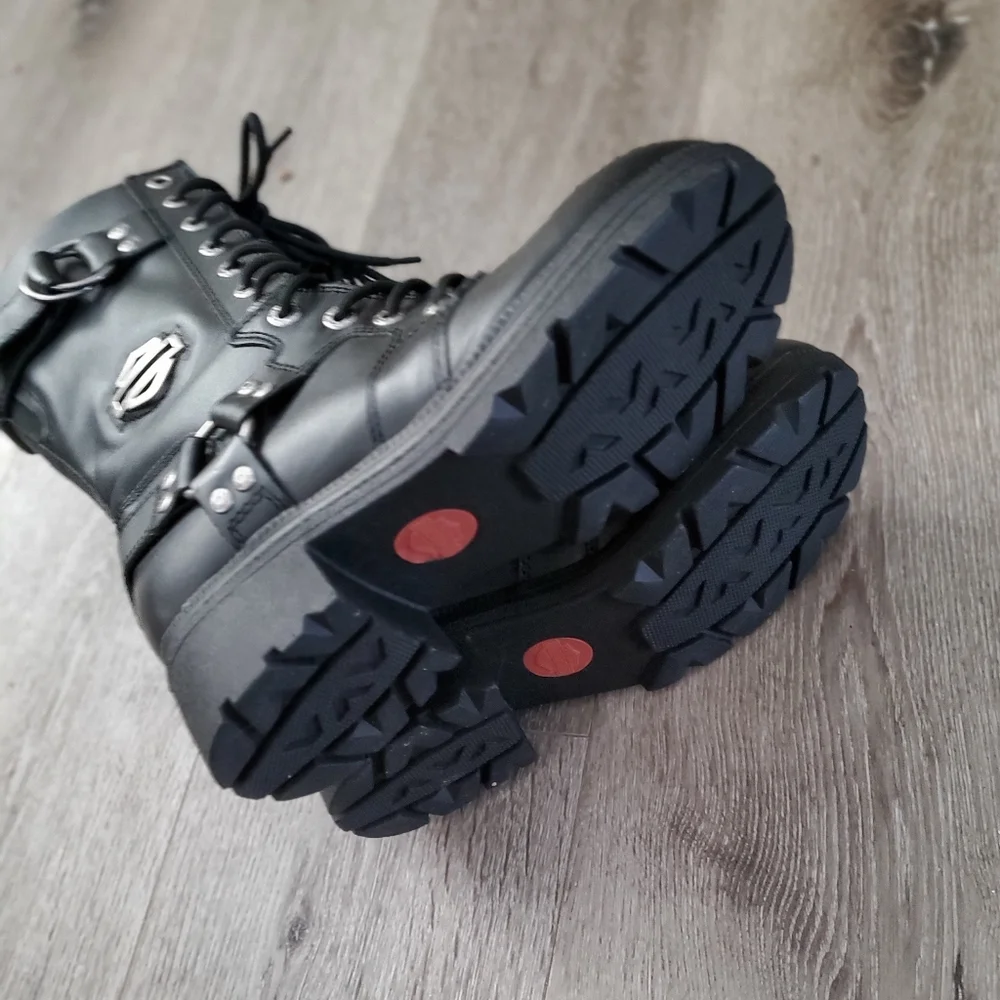 Harley-Davidson Women's Black Moto Boots - Picture 6 of 7